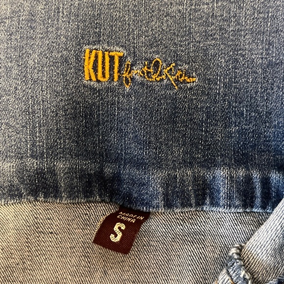 KUT From The Kloth | Amelia Blue Denim Jacket S - Picture 9 of 10